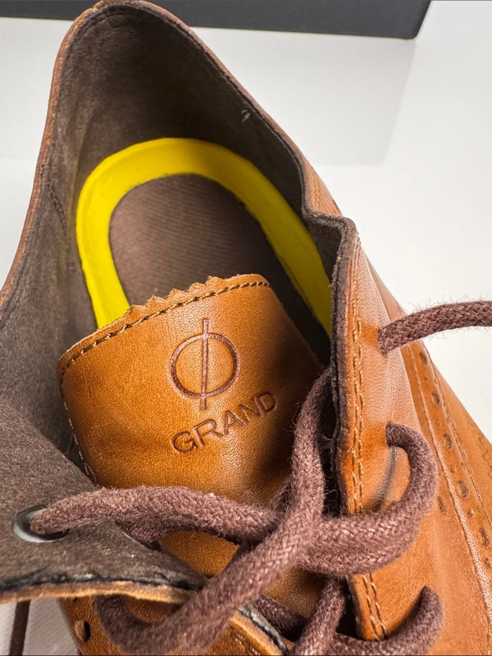Cole Haan Men's ZERØGRAND Remastered Wingtip Oxfords Men’s Size 11M BRITISH TAN
